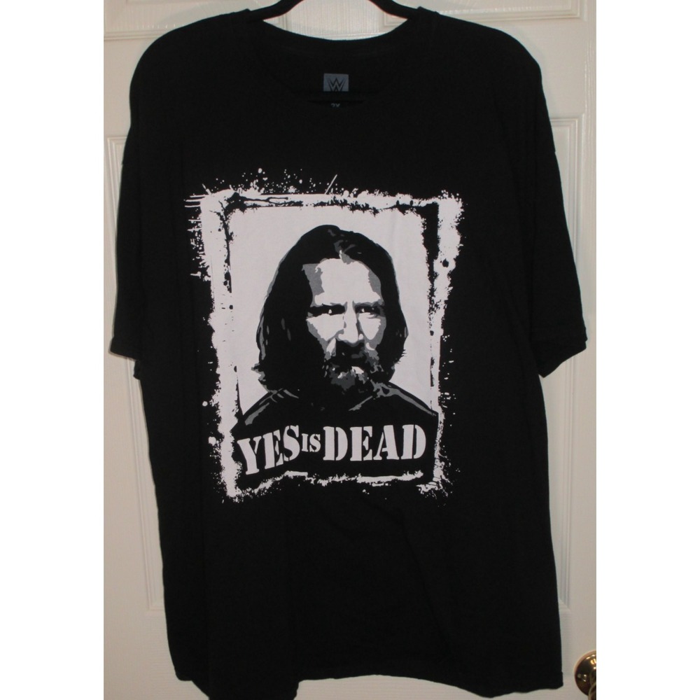 WWE Daniel Bryan Yes Is Dead Black Wrestling Graphic Tee 2XL